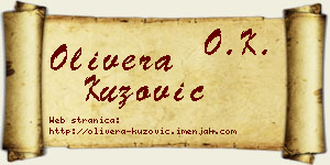 Olivera Kuzović vizit kartica